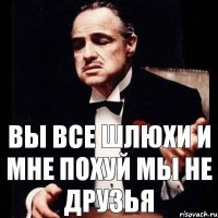 ВЫ ВСЕ ШЛЮХИ И МНЕ ПОХУЙ МЫ НЕ ДРУЗЬЯ