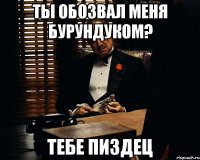 ТЫ ОБОЗВАЛ МЕНЯ БУРУНДУКОМ? ТЕБЕ ПИЗДЕЦ