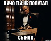 ничо ты не попутал Сынок