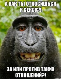 А как ты относишься к сексу?! За или против таких отношений?!