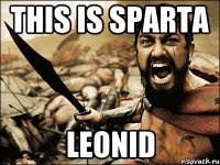 This is SPARTA Leonid