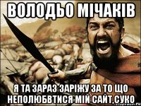 Володьо Мічаків я та зараз заріжу за то що неполюбвтися мій сайт,суко