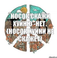 Носок,скажи хуйню -Нет. (Носок хуйни не скажет)