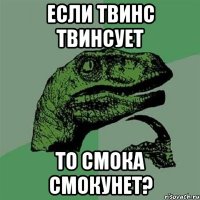 если твинс твинсует то смока смокунет?