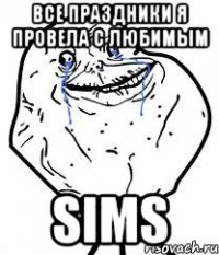 все праздники я провела с любимым SIMS