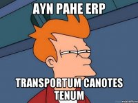 ayn pahe erp transportum canotes tenum