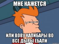 Мне кажется или вову капибары во все дыры ебали