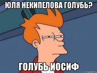 Юля некипелова голубь? Голубь иосиф
