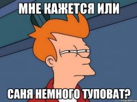 мне кажется или Саня немного туповат?