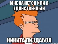 МНЕ КАЖЕТСЯ ИЛИ Я ЕДИНСТВЕННЫЙ НИКИТА ПИЗДАБОЛ