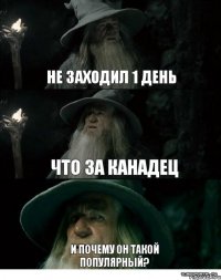 Не заходил 1 день Что за канадец И почему он такой популярный?