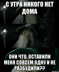 С утра никого нет дома Они что, оставили меня совсем одну и не разбудили??