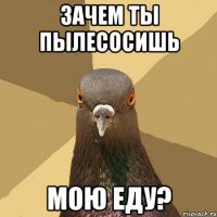 зачем ты пылесосишь мою еду?