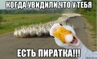 Когда увидили что у тебя есть пиратка!!!