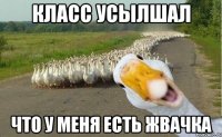 Класс усылшал что у меня есть жвачка