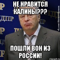 Не нравится Калины??? Пошли вон из России!