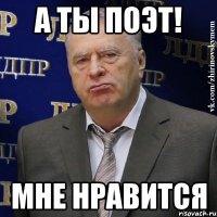 А ты поэт! мне нравится