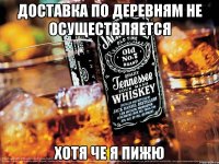 Доставка по деревням не осуществляется хотя че я пижю