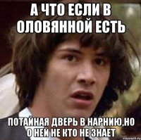 А что если в оловянной есть Потайная дверь в нарнию,но о ней не кто не знает