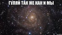 гуляй так же как и мы 