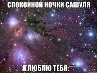 Спокойной ночки Сашуля Я люблю тебя:***