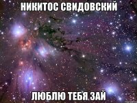 Никитос Свидовский Люблю тебя зай