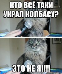 Кто всё таки украл колбасу? Это не я!!!!