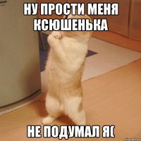 Ну прости меня Ксюшенька Не подумал я(