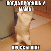 Когда просишь у мамы кроссы nike