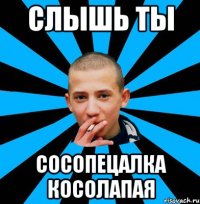Слышь ты Сосопецалка косолапая