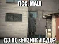 ПСС, МАШ ДЗ ПО ФИЗИКЕ НАДО?