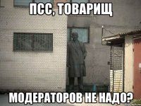 псс, товарищ модераторов не надо?