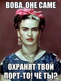 Вова, оне саме охранят твой порт-то! Чё ты?