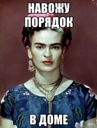 НАВОЖУ ПОРЯДОК В ДОМЕ