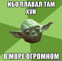 Ибо плавал там хуй В море огромном