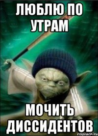 Люблю по утрам мочить диссидентов