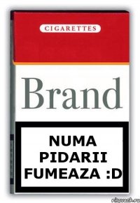 Numa PiDARII fumeaza :d