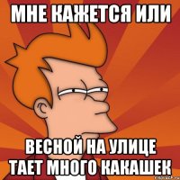 Мне кажется или весной на улице тает много какашек