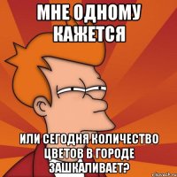 мне одному кажется или сегодня количество цветов в городе зашкаливает?