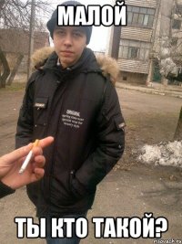 малой ты кто такой?