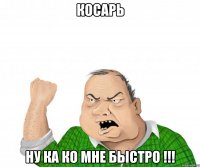 КОСАРЬ НУ КА КО МНЕ БЫСТРО !!!