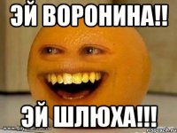 Эй Воронина!! ЭЙ ШЛЮХА!!!