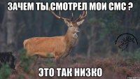 зачем ты смотрел мои смс ? это так низко