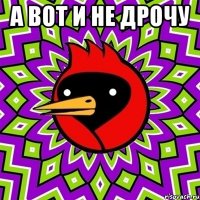 А вот и не дрочу 