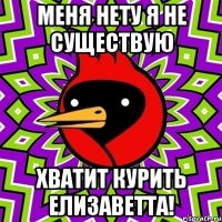 Меня нету я не существую Хватит курить Елизаветта!