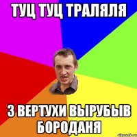 Туц туц траляля З вертухи вырубыв Бороданя