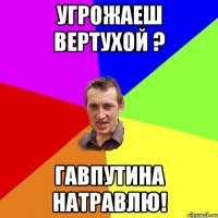 угрожаеш вертухой ? гавпутина натравлю!