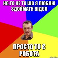 нє,то не то шо я люблю здоймати відєо просто то є робота