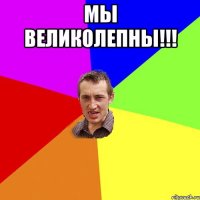 Мы ВЕЛИКОЛЕПНЫ!!! 