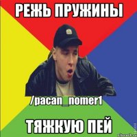 режь пружины тяжкую пей